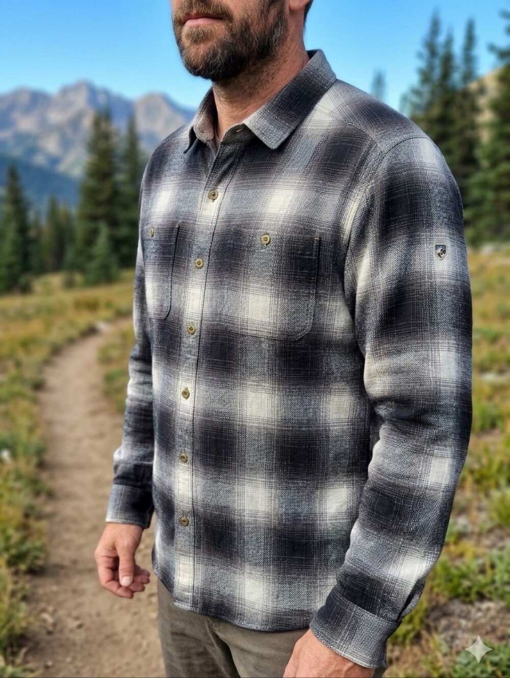 KÜHL Men's "The Law" Long Sleeve Flannel Shirt (Style #7373)